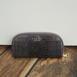 Radley London Liverpool Street 2.0 Faux Croc Bifold Wallet Gray​​